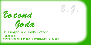 botond goda business card